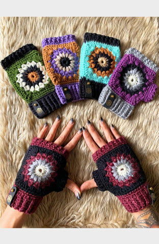Black Tundra Crochet Beanie