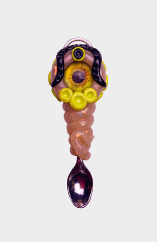 Scarlet Bass Creature Spoon Pendant with Bassnectar