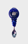 UV Reactive - Creature Spoon Pendant with Gray Cats Eye Gemstone