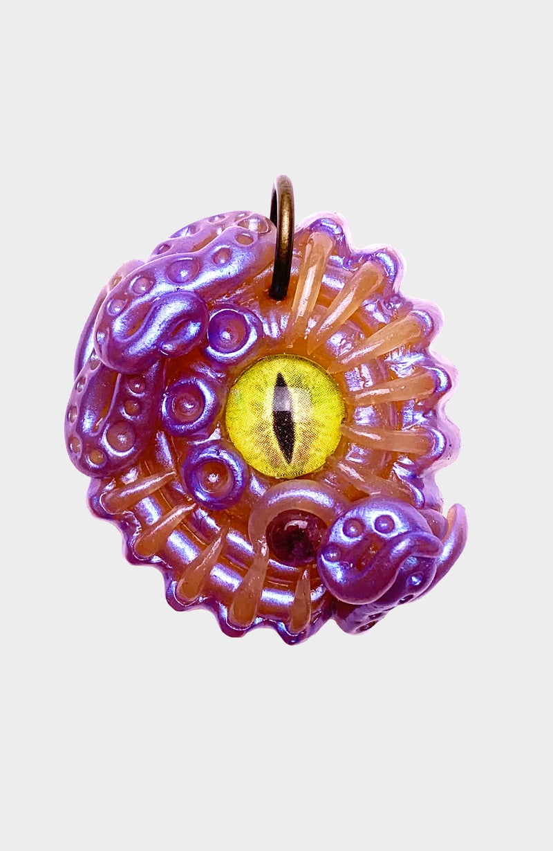 Amethyst Octopus Eyeball Pendant