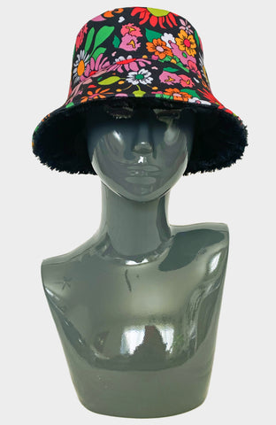 Butterfly Being Reversible Bucket Hat - Reflective